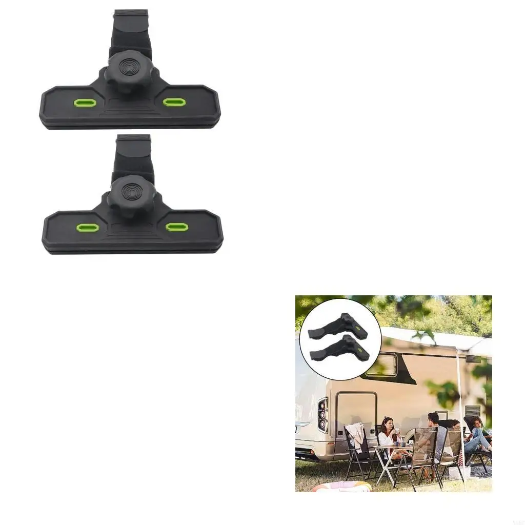 

2pcs Awning Clapper Nylon Awp Clip для шумоподавления и защиты ткани