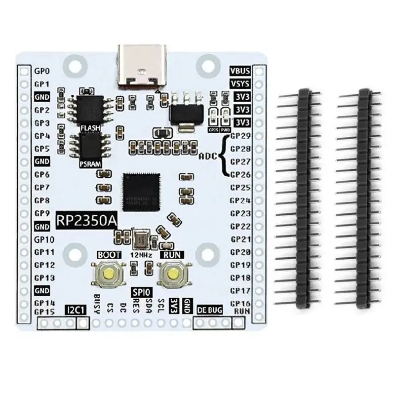 

USB-C Connected For Raspberry Pi Pico 2 RP2350A Development Board Featuring RP2350-Linux PSRAM For Advanced Projects