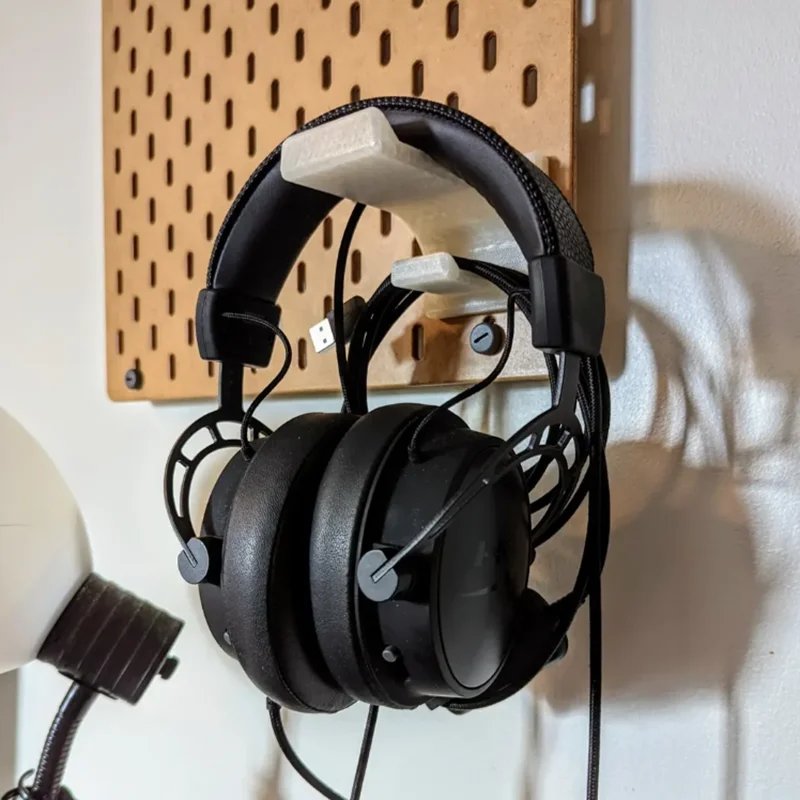 

Universal Headphone Storage Hanger Accessory for SKADIS Pegboard, Ideal for Over - ear Headphones