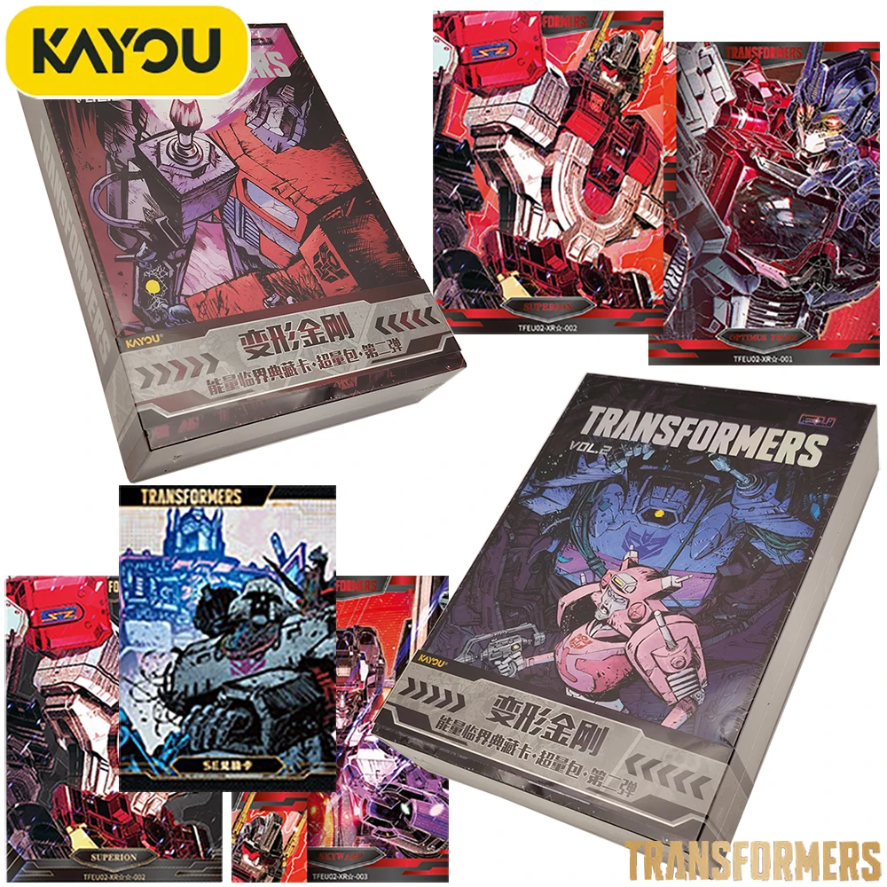 kayou-original-transformers-coleccion-de-tarjetas-de-comics-de-ciencia-ficcion-tarjeta-de-personaje-para-ninos-periferico-para-fiestas-y-festivales-de-navidad