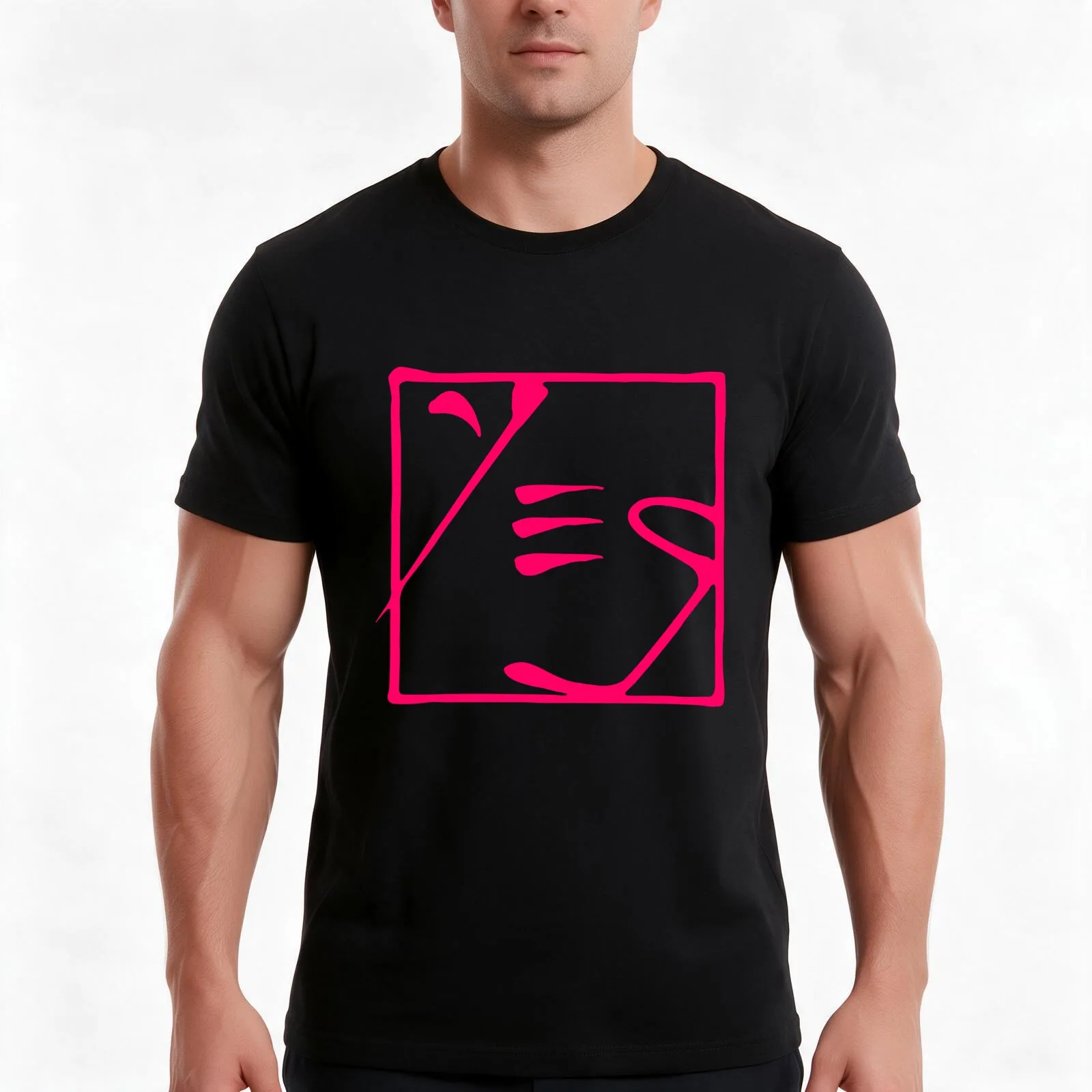 Yes - The Ladder and YesYears Pink Logo T-Shirt Summer Casual Cotton Tee Oversized Streetwear Tops Vintage Graphic Print
