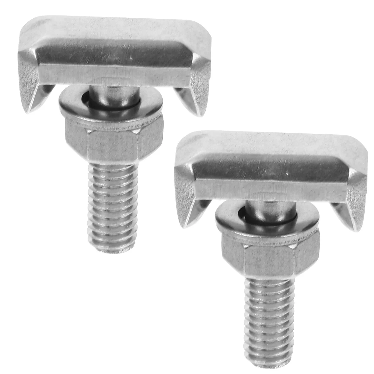 

2pcs Stainless Steel T Bolt Nut For Cable Terminal Car Vehicle Auto Replacement Bolt Connector Truck