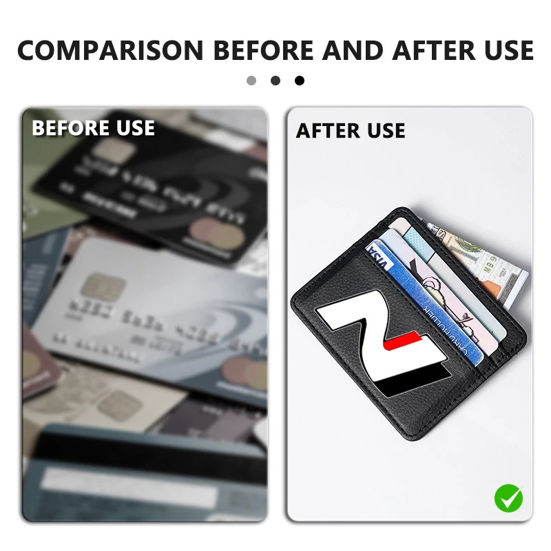 Mini Ultra-thin Wallet Bank Credit Card Holder Men's Business Small ID Case for Women Purse For Hyundai N Line Tuscon NX4 I20 view 2
