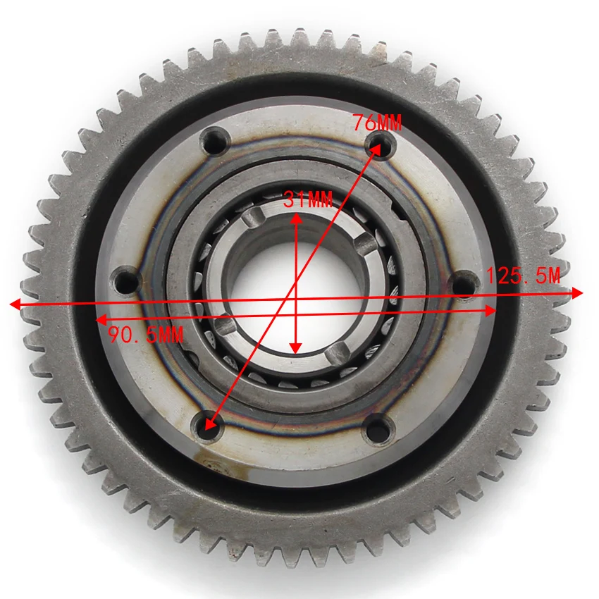 

Motorcycle One Way Starter Clutch Bearing For Honda Honda NX250 AX-1 1988-1993 NX2502 1990/1993 NX250 A 1988-1990 28125-KW3-006