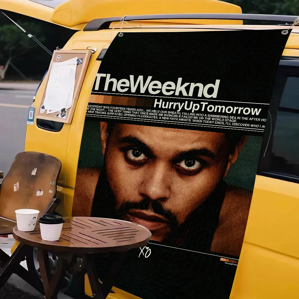 The Weeknd Hurry Up Tomorrow flag For Living Dorm Decor Art Garage Room Home Bar Wall Club Live Decoration Banner