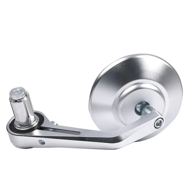 مرايا الرؤية الخلفية الشاملة لنهاية شريط الدراجات النارية ، مرآة الرؤية الخلفية الجانبية ، مقبض CNC الفضي ، مناسب لكاواساكي ، هوندا ، دراجات سوزوكي ، 22: 50 #3