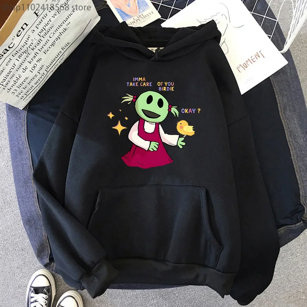 

Anime Nanalan Hoodie Imma Take Care of You Birdie Sweatshirt Who's That Wonderful Girl Clothes Women Pullover Woemn/Men Clothing