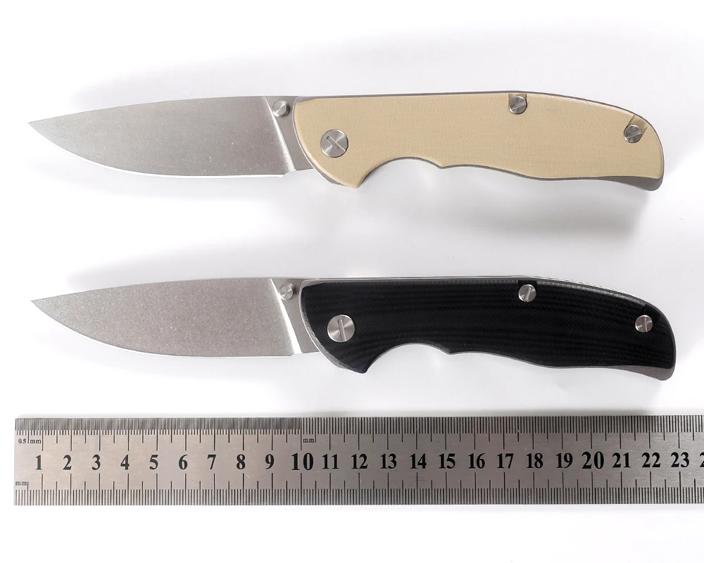 Nove Thorn-d2 Steel Blade Folding Pocket Knife G10 Handle Edc Tool Facas para Camping ao ar Livre Caminhadas