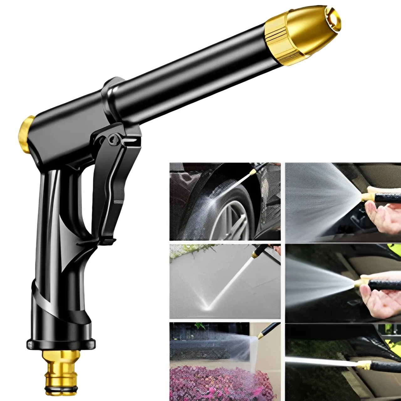 High Pressure Power Water Gun Jet Garden Washer Sprayer Watering Spray Garden Sprinkler for Cleaning Tool