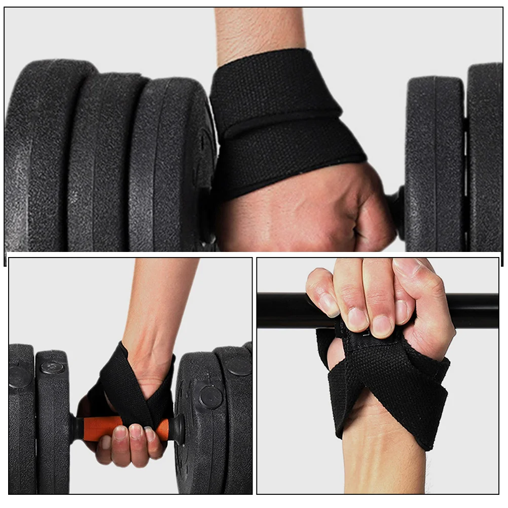 

2Pcs Durable Weight Lifting Wrist Straps Anti-Wear Lifting Wraps Gym Deadlift Grip Support Bands Deadlift Straps