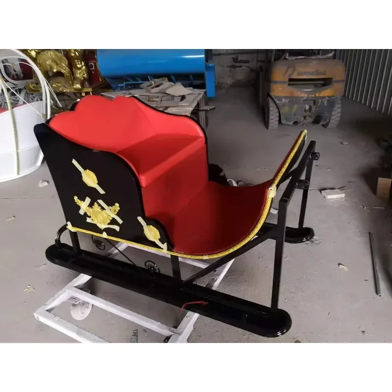 OEM Winter Ski Sledge Dog Sled Single Double Type European Snow Playing Tool Cheap Price Portland Sleigh Skiing Carriages