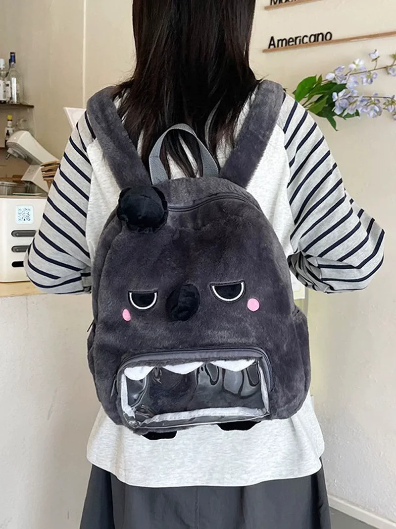 Love and Deepspace Cosplay Plush Backpack Semi-Transparent Storage Cartoon Aster Itabag Anime Merchandise Holiday Gift Commuting