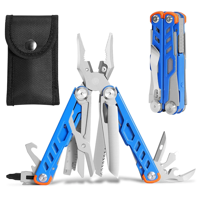 

Mini Sailor Multi Tool Folding Pocket Knife Portable Outdoor Pliers Wire Cutters Screwdriver Scissors Card Pin Survival Tools