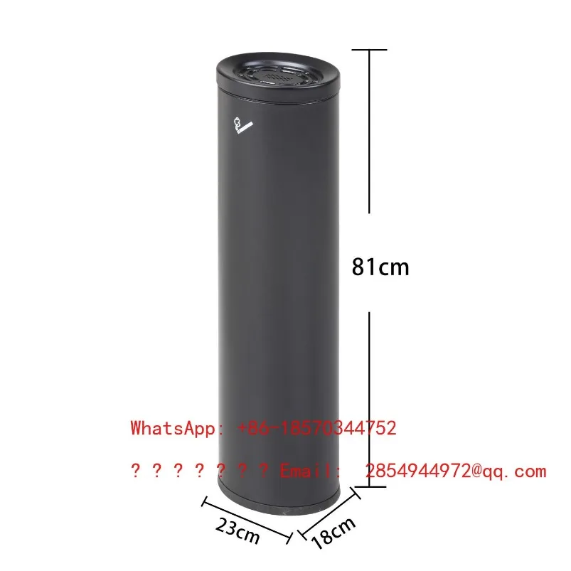 Ash Column Stainless Steel Vertical Ashtray Commercial Hotel Shopping Mall Lobby