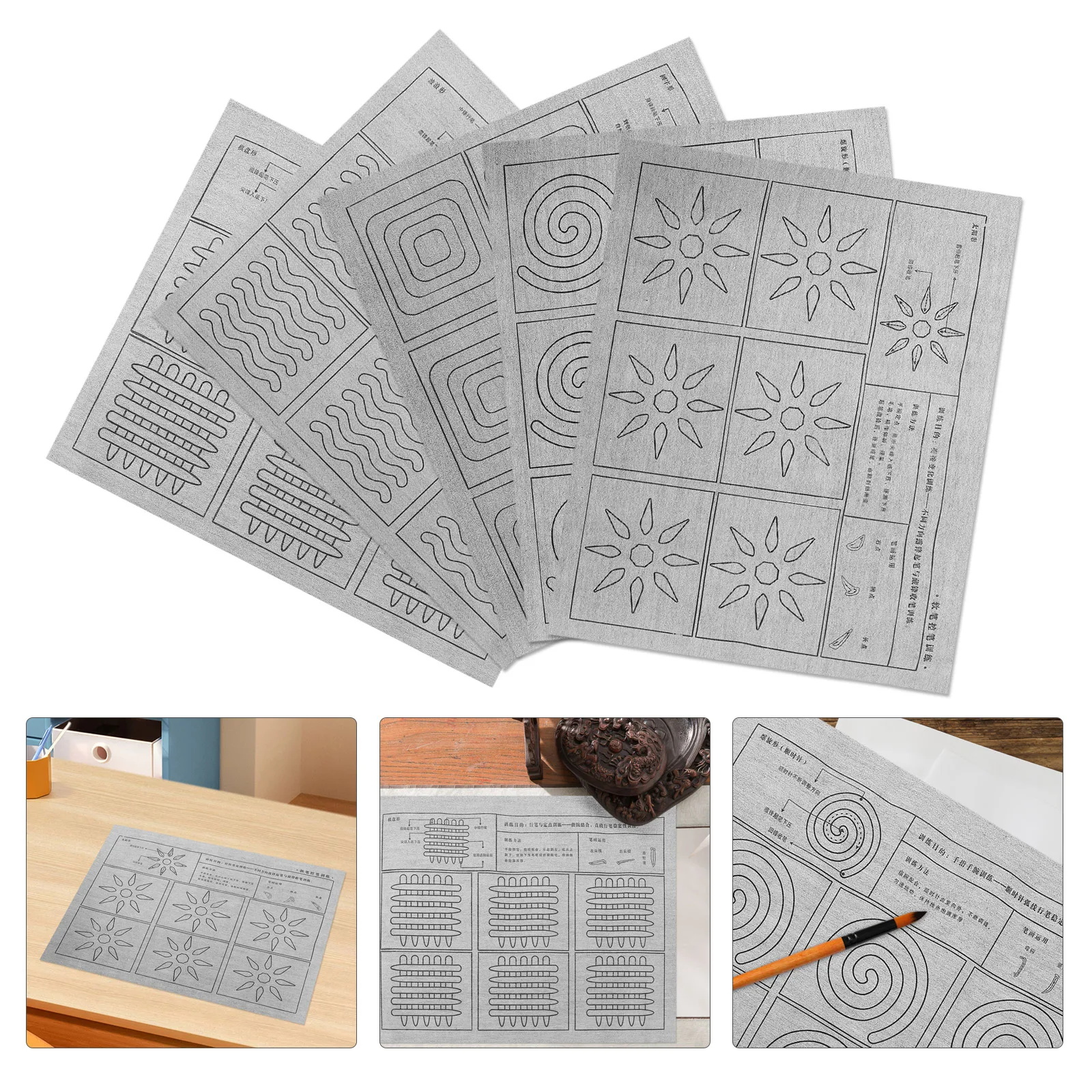 

Reusable Water Writing Cloth for Kids Chinese Calligraphy Practice Pen Control Training Entry Level Tracing Pad School Supplies