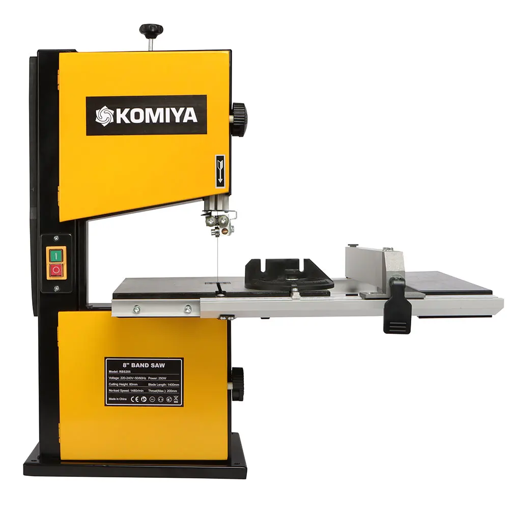 KOMIYA 8 inch  Band Saw  Bench Table Saw  Woodworking Machine, With Extension Table