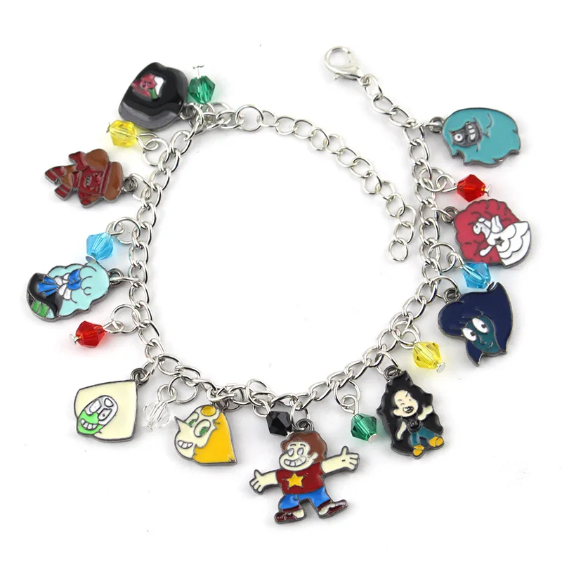 Steven Universe Bracelet Characters Themed Multi Charm Metal Personality Anime Jewelry For Friend Festival Gifts