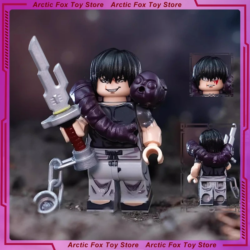 

4cm Jujutsu Kaisen Anime Figure Fushiguro Toji Ryomen Sukuna Perimeter Assembling Building Blocks Decoration Ornaments Gifts Toy