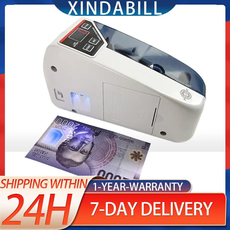Bill Counter Machine Machine  portable money counting machine for all currency fake money detector UV light Bill cash counter