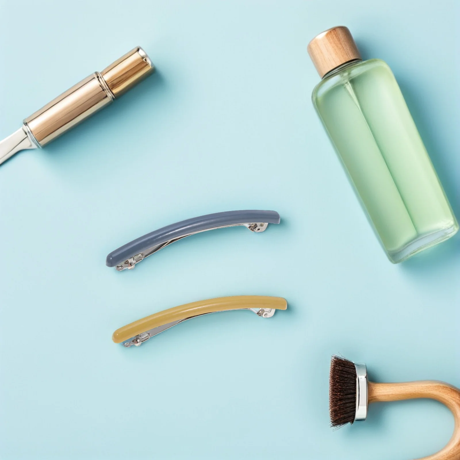 

5pcs Candy-Colored Spring Hair Clips Durable Chic Side Pins For Women Colorful Hair Accessories Bobby Pins Barrettes