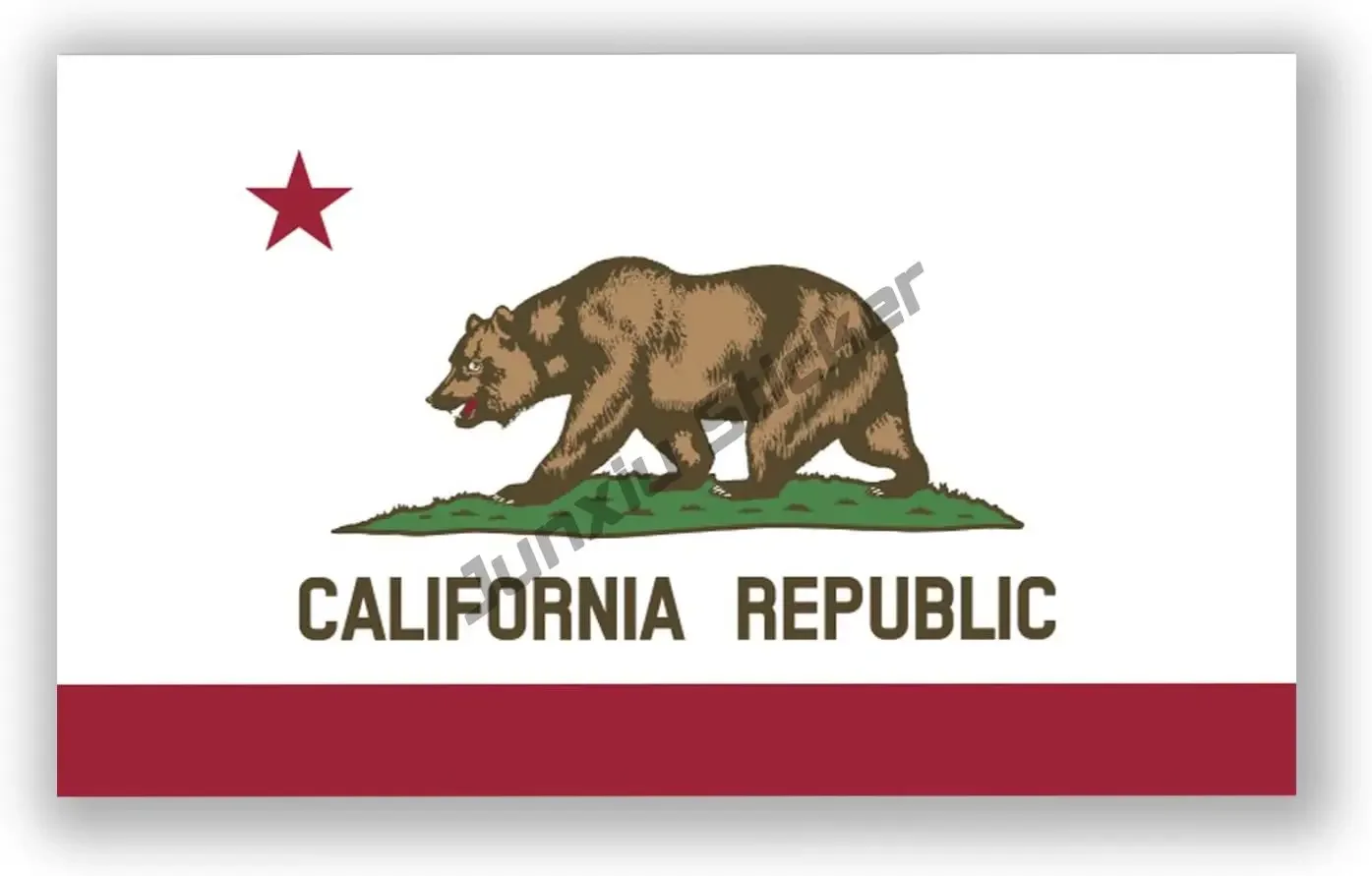 Creative Decals California State Flag Decal California Los Angeles Stamp Seal Sticker Premium Quality Vinyl Car Accessories