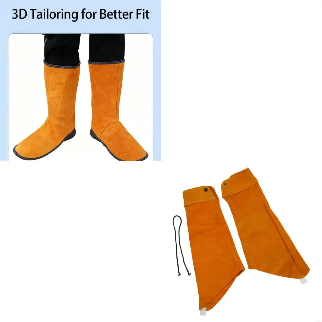 L43A Welding Protections Cover in Split Cow Leather for Workshop Task Use Daily