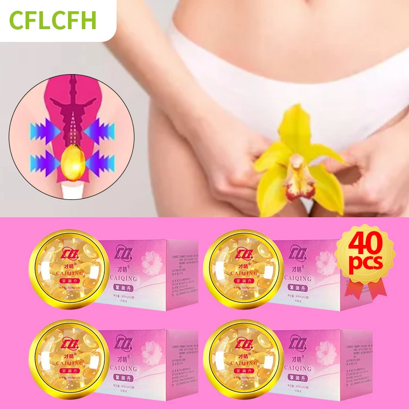 40Pcs Vaginal Tightening Capsules Women Vaginale Narrow Vaginal Tighten Melts Vagina Shrinking Gynecological Private Body Care