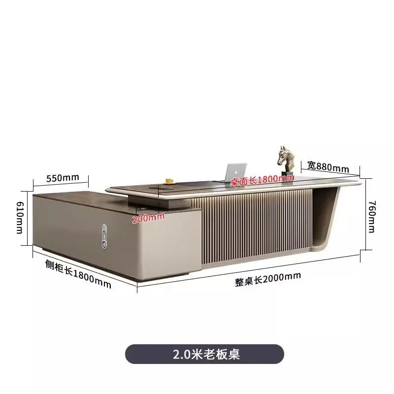 Office and Chairs Simple Modern Class Desk President Desk Manager Desk Supervisor Single Combination Boss