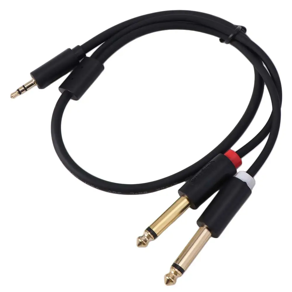 Dual Channel 3.5mm To Dual 6.5mm Audio Cable Converter 2 in 1 3.5mm To 6.5mmAudio Splitter Cable Aux Wire Stereo
