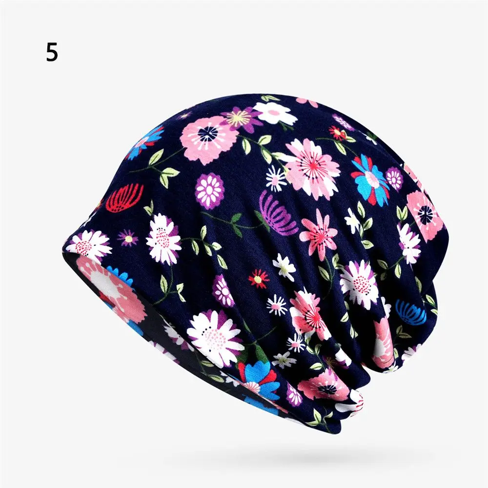Cotton Sport Casual Sleep Caps Winter Warm Beanies Women Tur