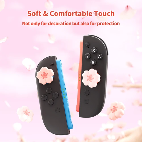 Geekshare 4 tapas de agarre para pulgar compatibles con Switch 2, tapas de joystick NS2 de silicona antideslizantes