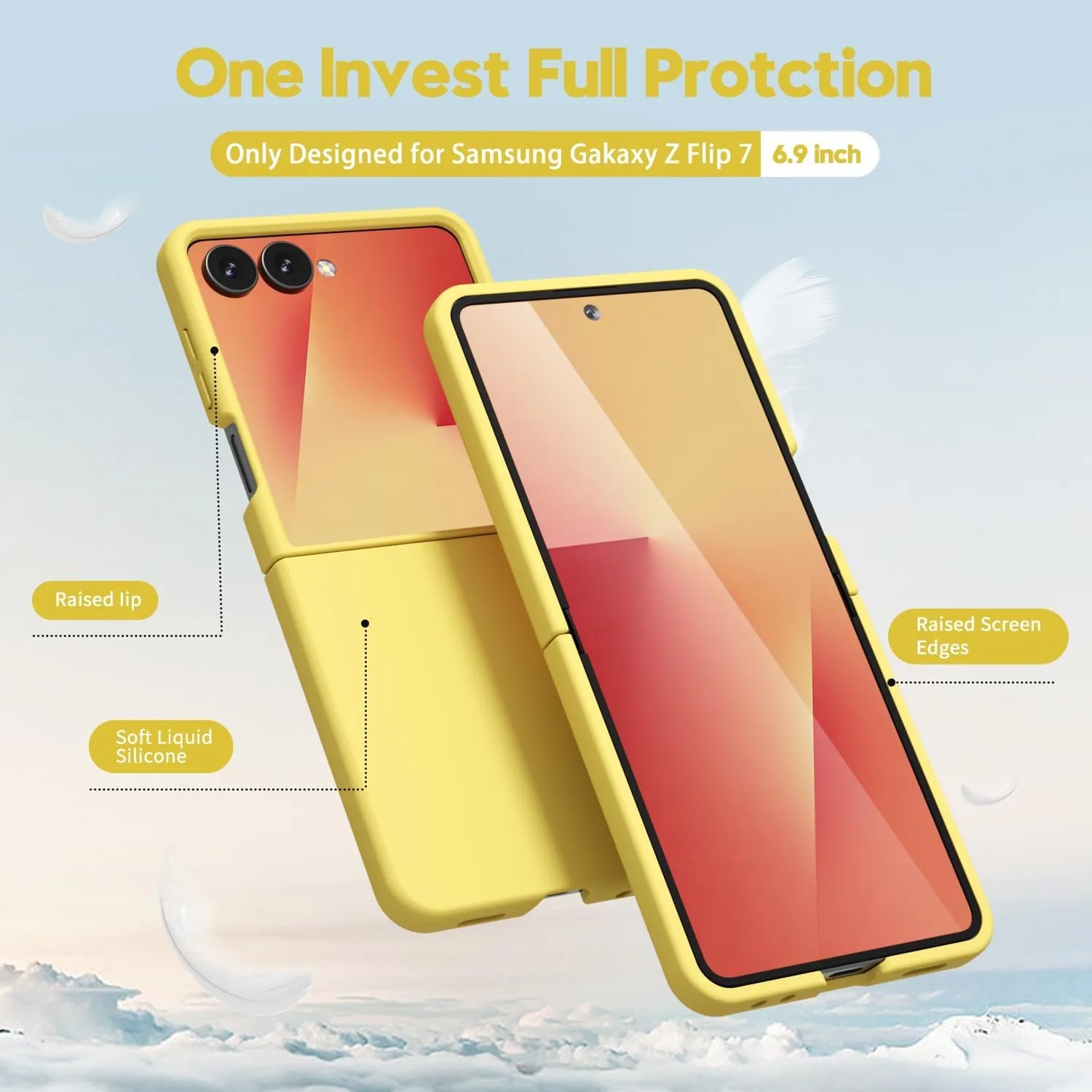 Liquid Silicone Case for Samsung Z Flip 7 Slim Ultra Thin Skin Feel Men Women Cover for Samsung Galaxy Z Flip 7 FE 6 5 4 3 2 1