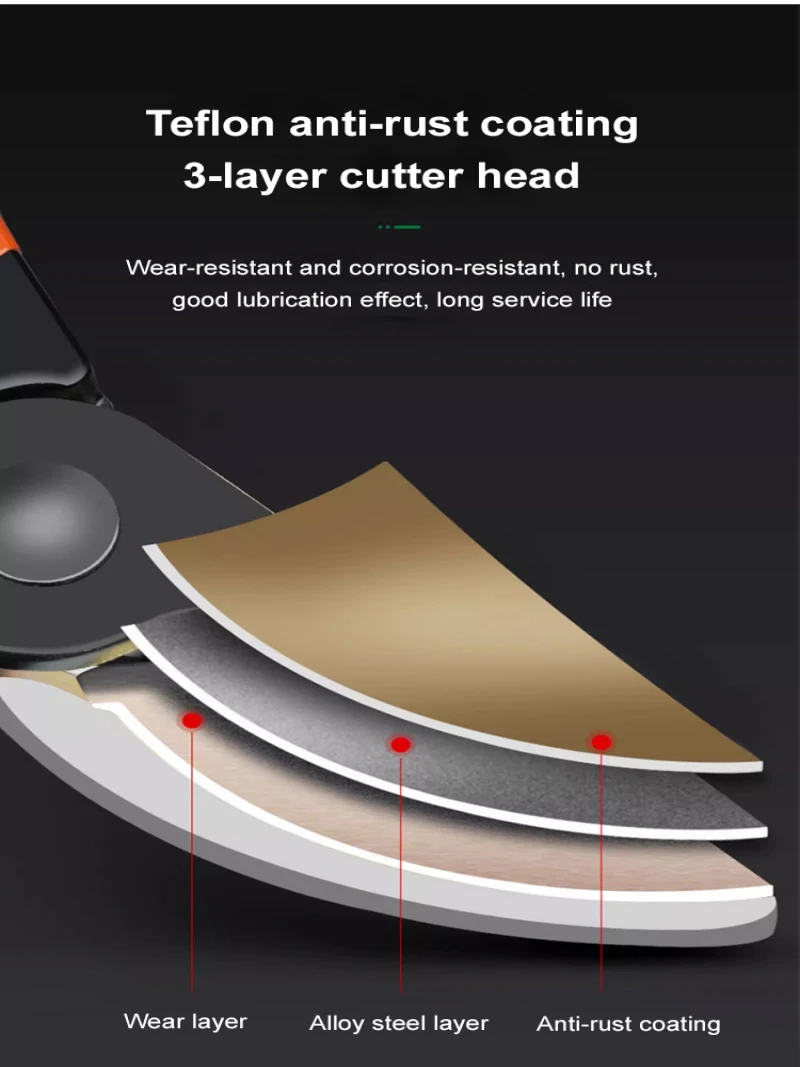 Garden Labor-Saving Fruit Branch Scissors - Multifunctional Pruning Shears, Sharp for Fruit Trees & Flowers, Anti-Slip