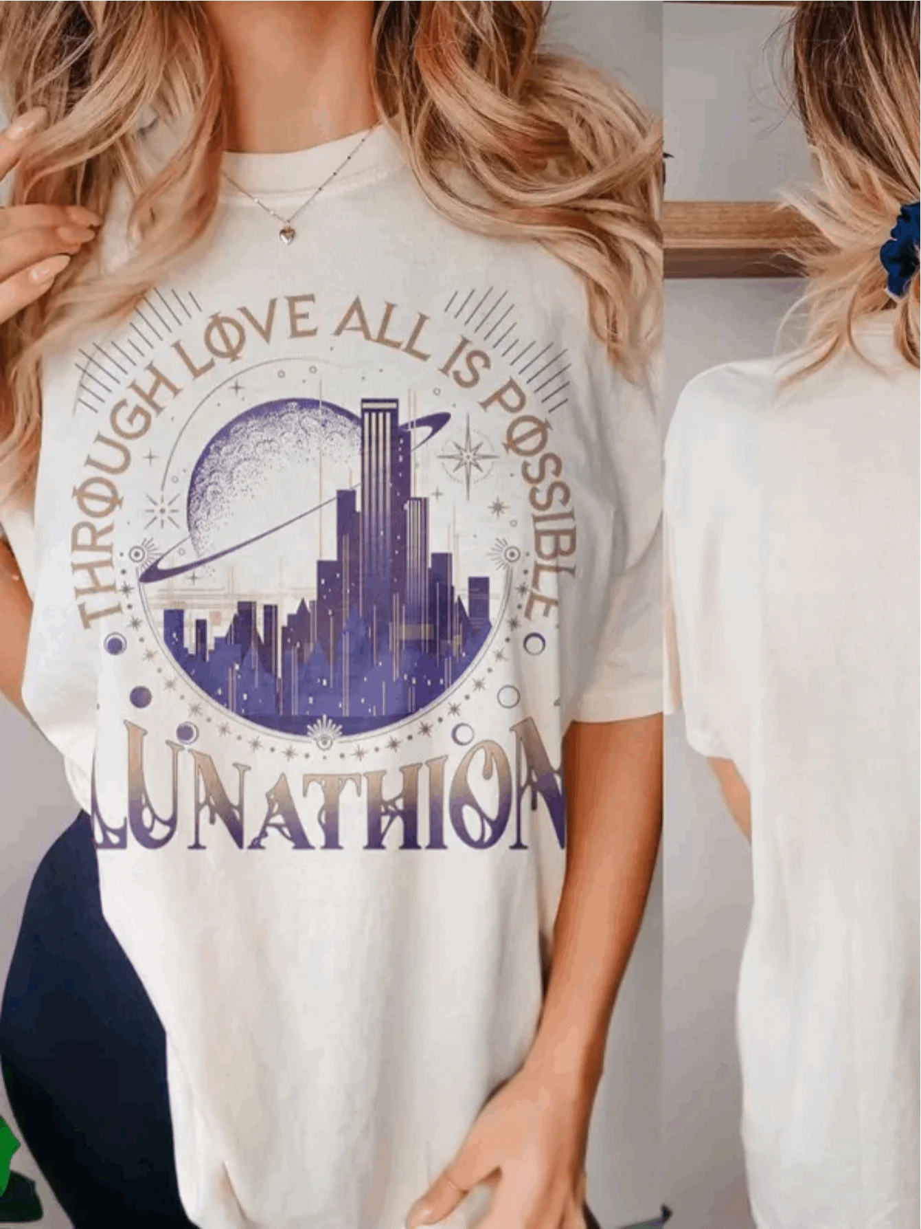 Lunathion Crescent City Shirt Lunathion Crescent City Lunathion Shirt Light It Up Tee Crescent City Store Book Lover Gift