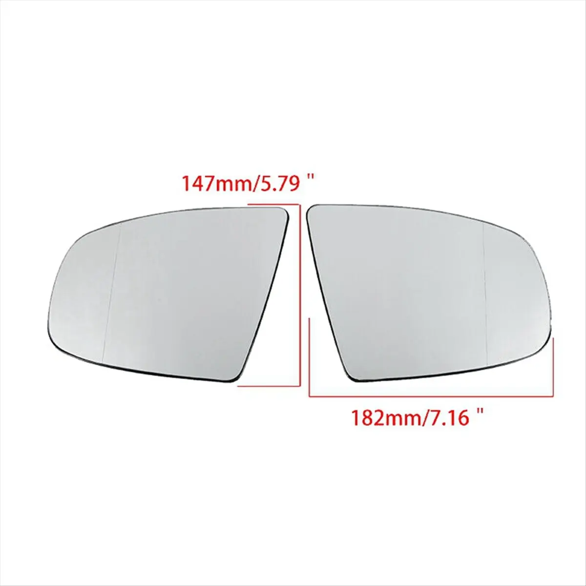 11-Left Side Rear View Mirror Side Mirror Glass Heated + Adjustment for BMW X5 E70 2007-2013 X6 E71 E72 2008-2014