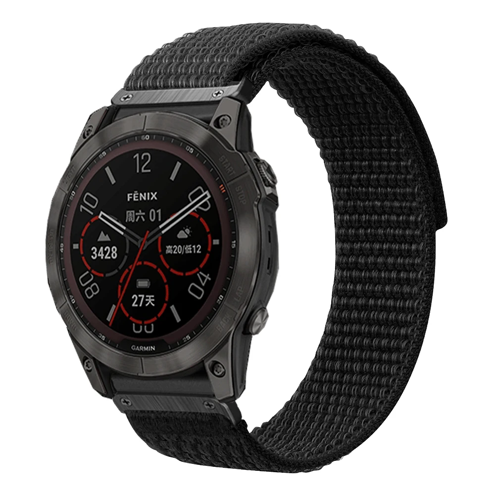 Correa de nailon para reloj Garmin Fenix, pulsera de 26mm para Garmin Fenix 6X Pro 7X 5X Puls 3 HR, Mk2i Tactix Bravo 7 Pro Enduro