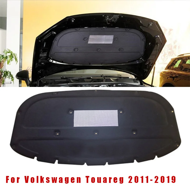 For Volkswagen VW Touareg 2003 -2018 Car Heat Sound Insulation Cotton Front Hood Engine Firewall Mat Pad Cover Noise Deadener