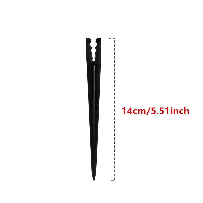 50-100PCS 1/4'' V-type Hook Fixed Stem Support Holder Stakes for 4/7mm Hose Flowerpot Drip Irrigation Fitting Greenhouse
