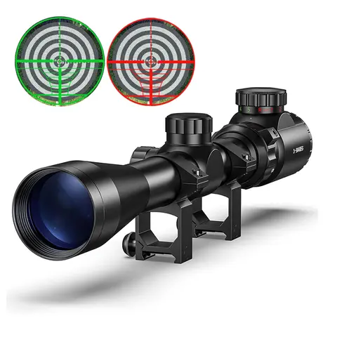 3-9x40 EG Scopes Hunting Sights Red and Green Light Reticle Tactical Optical Scope Hunting Scopes