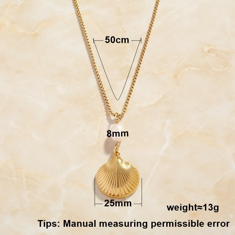 SOMMAR Hot sale! 18KGP Gold plated Goddess necklaces & pendants Ocean Wind Sea Star Shell Conch Pendant Necklace collar charms