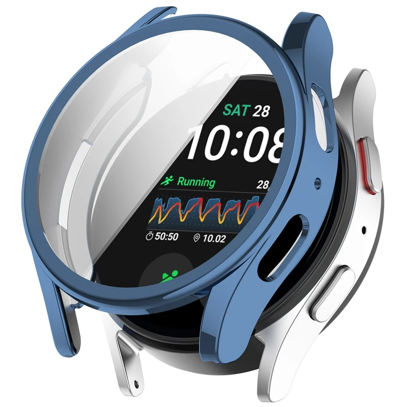 Silicone TPU Case Glass For Samsung Galaxy Watch 7 40mm 44mm Full Cover Screen Protector Bumper for Watch7 44mm 40mm Cover Shell image 4