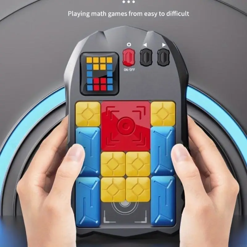 Y88D Electric Sliding Puzzle Training Game éducatif Slide Puzzle Maze Toy pour défis familiaux Party Night Gathering Fun