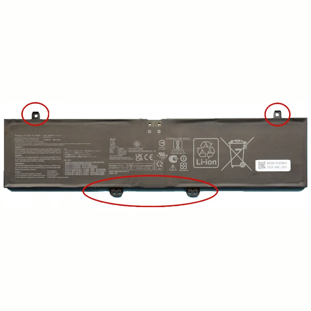 Imagem -05 - Bateria Original do Portátil para Asus C41n2101 15.48v 4920mah G14 Ga402rj Ga402r Fx517zr-f15 C41n21011 41cp4 59 122 2023 Brandnew