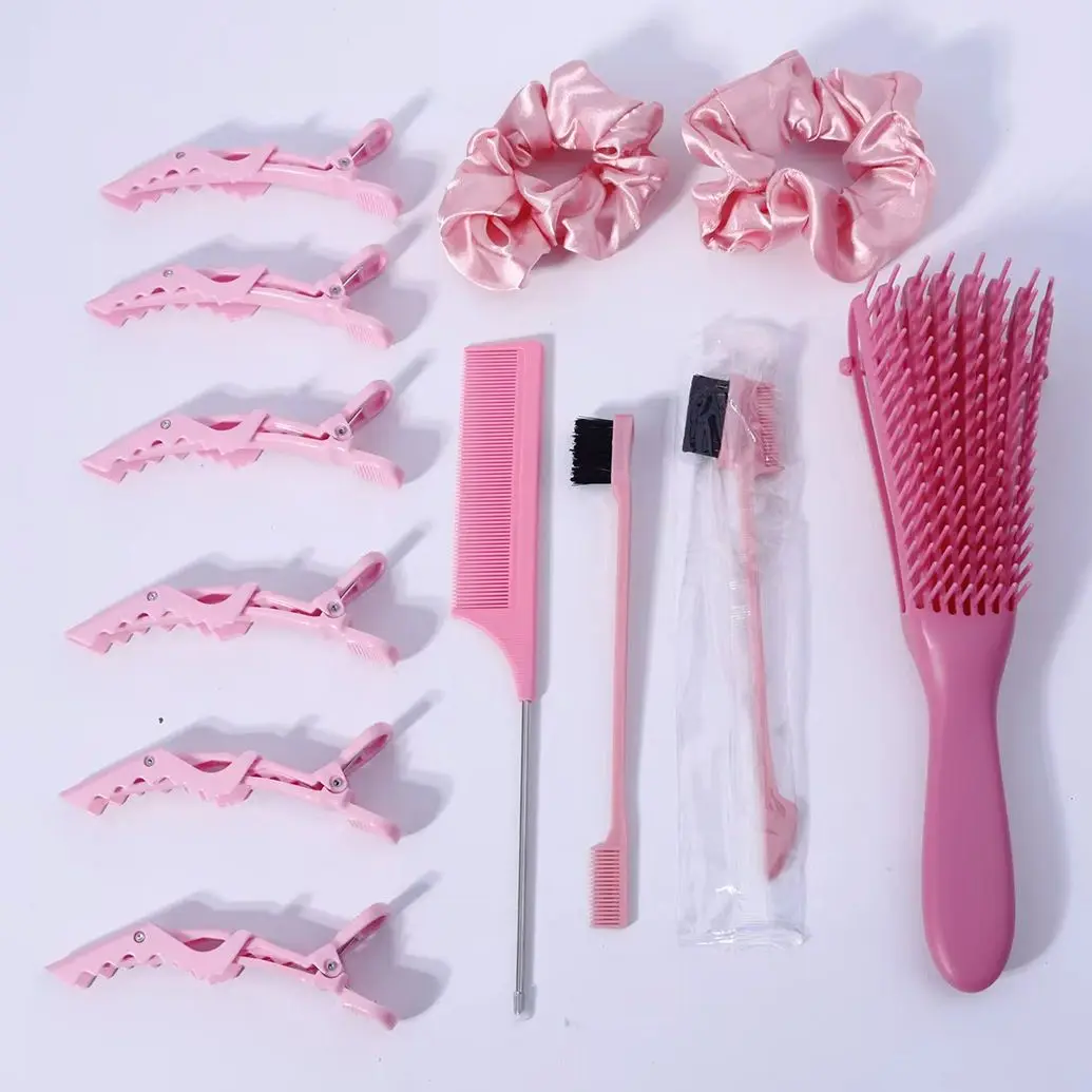 12pieces/set of hair styling tool set, combing, spray, massage and styling, hair styling tools,Special for real hair wigs