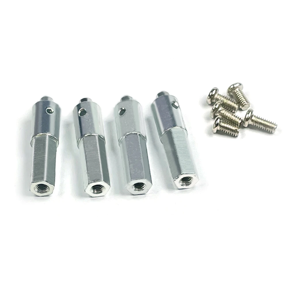 4Pcs LD-P06 Metal Portal Axle Shaft Hex Adapter for LDRC LD-P06 LD P06 Unimog 1/12 RC Truck Car Spare Parts Accessories