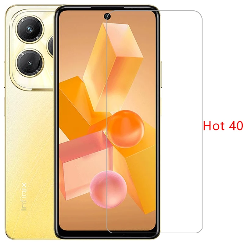 tempered glass for infinix hot 40 pro 40i case cover on infinity hot40 i hot40i 40pro hot40pro 5g phone coque 360 ifinix infinx