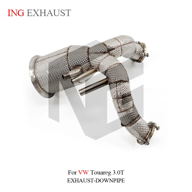 

ING SS304 vw Downpipe for Volkswagen Touareg 3.0T Quattro x Catalytic Header System Nozzler Engine Exhaust Performance System