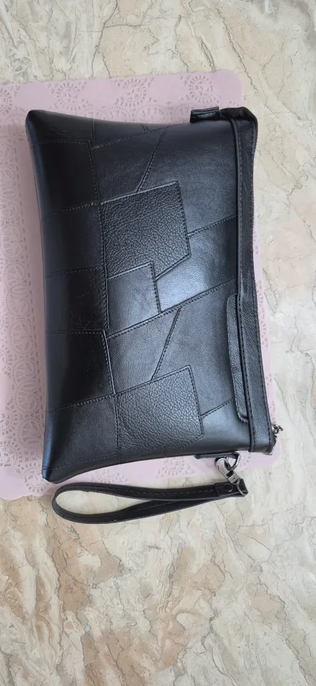 Luxury Brand Casual Men Wallet Leather Clutch Bag Coins Pocket Purse Splicing Envelope Long Wallets Large Capacity Male Handybag photo review