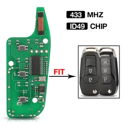 jingyuqin 2/3BTN ID49 433MHZ Remote Car Key Circuit Board For Ford KA Mondeo Glaxy S-Max Ranger EB3T-15K601-BA DS7T-15K601-B