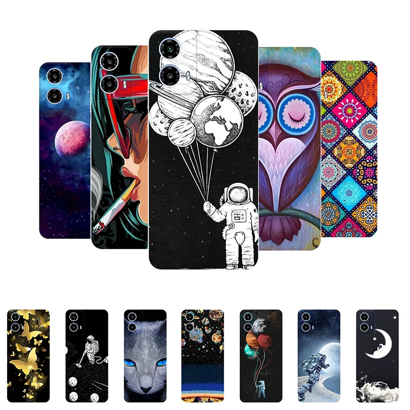 For Moto G34 5G Case Cover Motorola G34 Funda Astronaut Soft Silicone Back Cover Case for Motorola Moto G34 G 34 MotoG34 etui